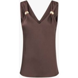stand-prive.com Top satiné à empiècement bijoux - Marron marron 36/38 female