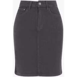stand-prive.com Jupe en jean droite uni - Gris foncé gris-fonce 36 female