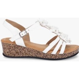 stand-prive.com Sandales compensées à fleurs - Blanc blanc 36 female
