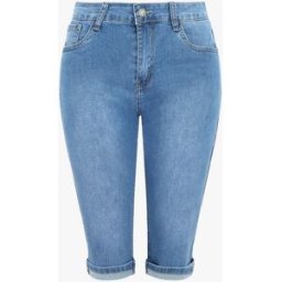 stand-prive.com Bermuda en jean coupe droite - Bleu bleu 38 female
