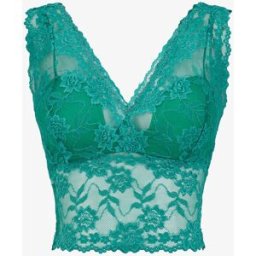 stand-prive.com Crop top transparent en dentelle - Vert vert 36/38 female