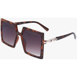 stand-prive.com Lunettes carrées oversize à détail métallique - Léopard leopard T.U female
