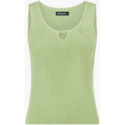 stand-prive.com Débardeur irisé à col bijou - Vert pomme vert-pomme T.U female