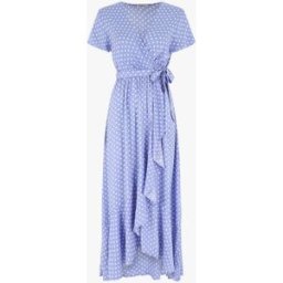 stand-prive.com Robe longue portefeuille à pois - Lavande lavande 36 female