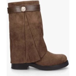 stand-prive.com Bottines renversées en suédine à bijou décoratif - Marron clair marron-clair 36 female