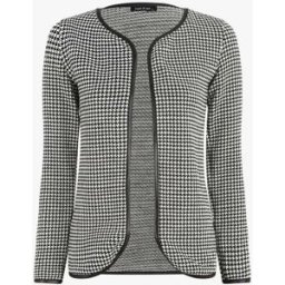 stand-prive.com Gilet ouvert imprimé pied de poule - Blanc blanc 36 female