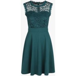 stand-prive.com Robe uni à bustier en dentelle - Bleu canard bleu-canard 36 female