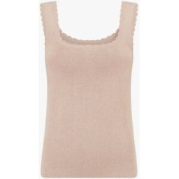 stand-prive.com Débardeur irisé à col ondulé - Champagne champagne T.U female