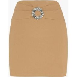 stand-prive.com Mini jupe à ceinture bijou - Camel clair camel-clair 36 female