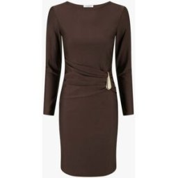 stand-prive.com Robe mi-longue à bijou métal - Marron marron 36 female