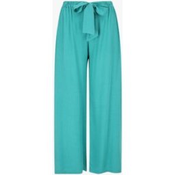 stand-prive.com Pantalon ample et fluide taille haute élastiquée - Turquoise turquoise 36 female