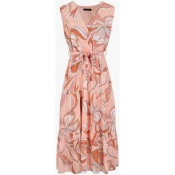 stand-prive.com Robe fleurie évasée longue sans manches - Pêche peche 36 female