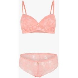 stand-prive.com Ensemble lingerie en dentelle - Corail corail 100C/42 female