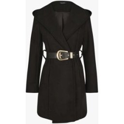 stand-prive.com Manteau à capuche ceinturé - Noir noir 36 female