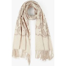 stand-prive.com Echarpe en laine mélangée à broderies et strass - Beige beige T.U female