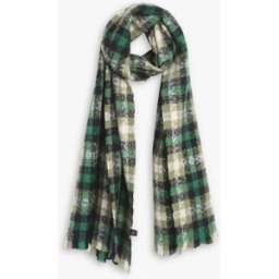 stand-prive.com Echarpe à imprimé tartan irisé - Vert vert T.U female