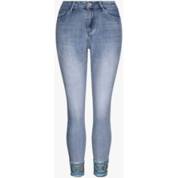 stand-prive.com Jean slim à revers ornées de sequins style oriental - Bleu clair bleu-clair 36 female