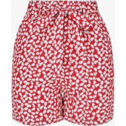 stand-prive.com Short fluide imprimé petites fleurs et ceinturé - Rouge rouge 36 female