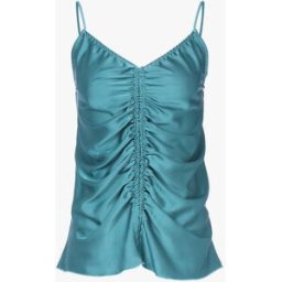 stand-prive.com Débardeur satiné à fronces - Turquoise turquoise 36/38 female
