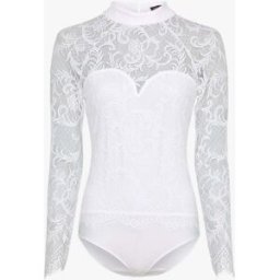stand-prive.com Body en dentelle à col montant - Blanc blanc 36 female