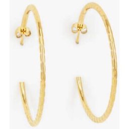 stand-prive.com Boucles d'oreilles demi créoles striés - Or or T.U female