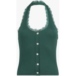 stand-prive.com Top slim dos nu et dentelle - Vert foncé vert-fonce 36 female