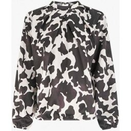 stand-prive.com Blouse satiné imprimé vache - Chocolat chocolat 36 female