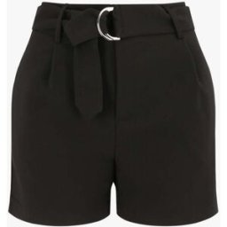 stand-prive.com Short fluide uni et ceinturé - Noir noir 36 female