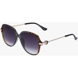 stand-prive.com Lunettes de soleil oversize à strass - Brun brun T.U female