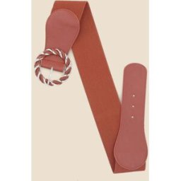 stand-prive.com Ceinture élastiquée à boucle ronde effet entrelacé - Rouge rouge T.U female