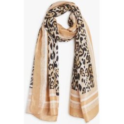 stand-prive.com Foulard imprimé léopard et guépard - Beige beige T.U female