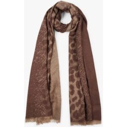 stand-prive.com Foulard à imprimé léopard irisé - Marron marron T.U female