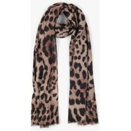 stand-prive.com Foulard irisé imprimé léopard - Marron marron T.U female