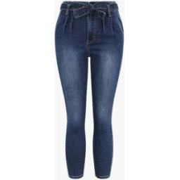 stand-prive.com Jean slim 7/8 à taille haute à pinces - Bleu foncé bleu-fonce 36 female