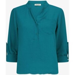 stand-prive.com Blouse coupe boule à poiche poitrine - Bleu canard bleu-canard 36 female