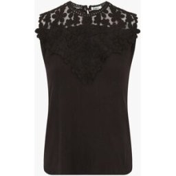 stand-prive.com Top sans manches col rond en dentelle - Noir noir 36 female