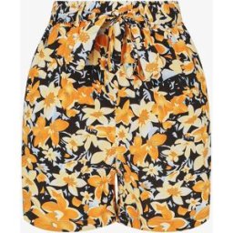stand-prive.com Short fluide imprimé fleuri et ceinturé - Noir noir 36 female