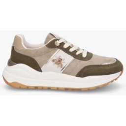 stand-prive.com Baskets bi-matière à détail bijou strassé - Kaki kaki 36 female