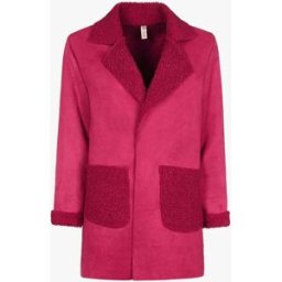 stand-prive.com Veste légère style cuir retourné - Lie de vin lie-de-vin 36 female