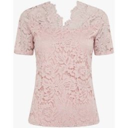 stand-prive.com Top en dentelle à manches courtes - Rose rose 36 female