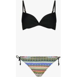 stand-prive.com Bikini dépareillé à imprimé aztèque - Noir noir 38 female