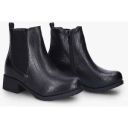 stand-prive.com Bottines effet croco - Noir noir 36 female