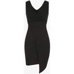 stand-prive.com Robe style portefeuille à paillettes - Noir noir 36 female