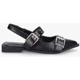 stand-prive.com Ballerines ouvertes à boucles et bout pointu - Noir noir 36 female