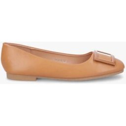 stand-prive.com Ballerines à boucles carrées - Camel camel 36 female