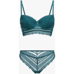 stand-prive.com Ensemble lingerie en dentelle - Bleu canard bleu-canard 100C/42 female