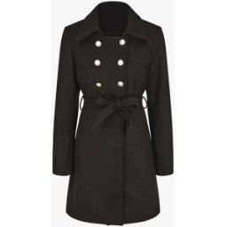 stand-prive.com Manteau uni à boutons décoratifs - Noir noir 36 female