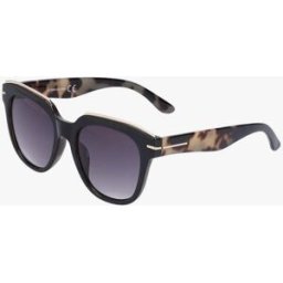 stand-prive.com Lunettes ovales à monture détail doré - Noir/léopard noir-leopard T.U female