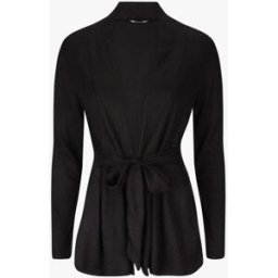 stand-prive.com Gilet mi-long uni et ceinturé - Noir noir 36 female