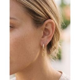 stand-prive.com Boucles d'oreilles à breloque maille marin - Or or T.U female